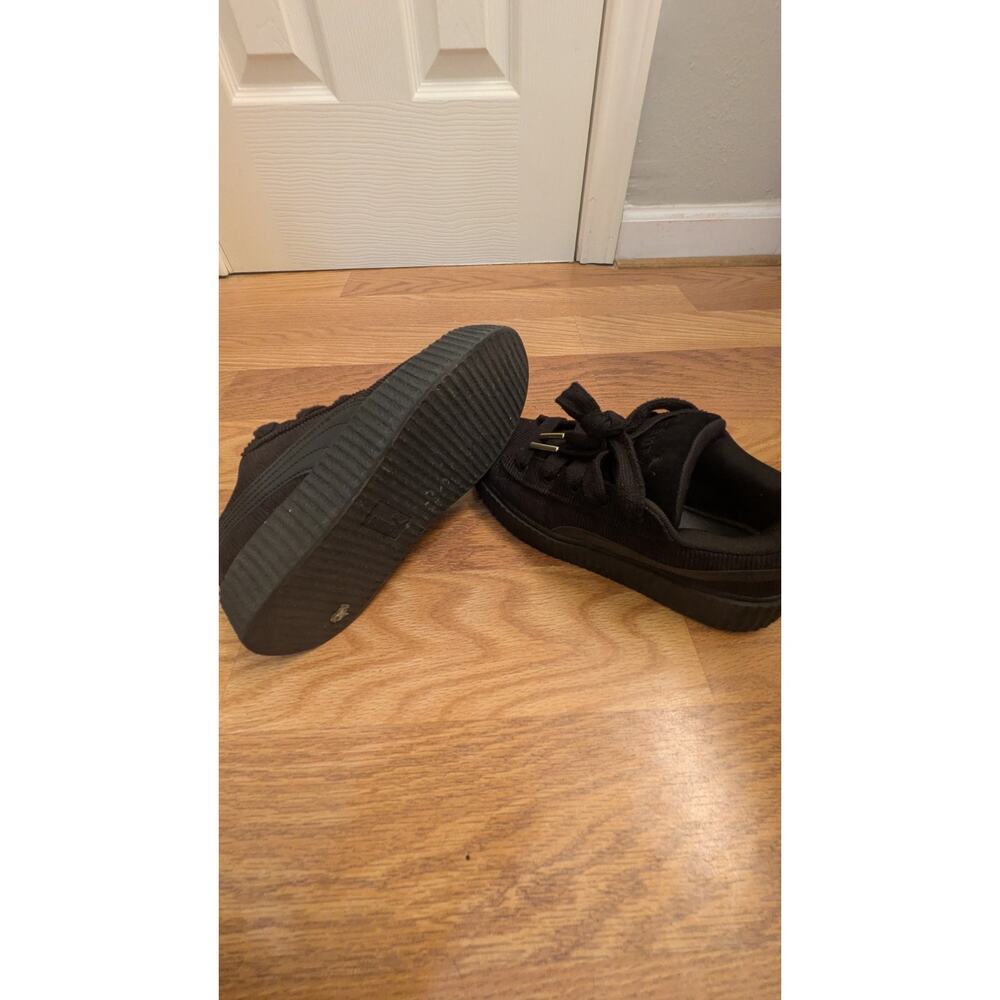 PUMA Fenty x Rihanna Creeper Phatty Low Top Lace-Up Sneaker Triple Black - Picture 3 of 4